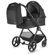 Carucior modular 4in1 Coccolle Lissia Anthracite cu Scoica auto iSize Coccolle Knox Black si Baza isofix iSize Coccolle Knox