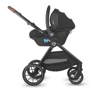 Sistem modular 3in1 Coccolle Aspen Jet Black + Scoica auto iSize Coccolle Knox Black