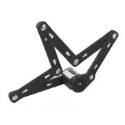 Lacat pliabil Force Fold 80 cm 6 elemente negru cu suport