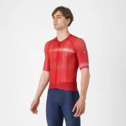 Tricou cu maneca scurta Castelli Climbers A/C, pentru barbati, rosu/negru, M