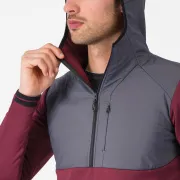 Hanorac Castelli UNLTD Roam Hoodie Visiniu/Gri XXL