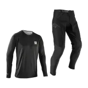 Bluza si Pantaloni Leatt Ride Kit MTB 1.0 Ghost Black S