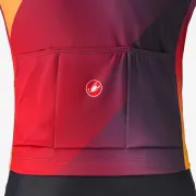 Tricou cu maneca lunga Castelli Amplify Thermal Mov/Rosu/Galben L