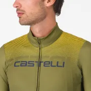 Tricou cu maneca lunga Castelli Apice Thermal Salvie/Albastru/Mango Mojito XXXL