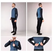 Bluza Force Endless cu maneca lunga albastru/negru L