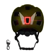Casca Force Zebu cu lumina, lime L-XL (57-61 cm)
