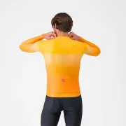 Bluza cu maneca lunga Castelli UPF LS, pentru barbati, portocaliu aprins M
