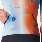 Costum triatlon cu maneca scurta TRI Castelli Free SanRemo 3 SS, pentru barbati, paprika/winter sky XXL