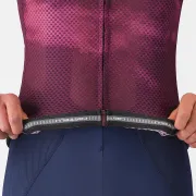 Tricou cu maneca scurta Castelli Climbers A/C, pentru barbati, alb/bordo XXL