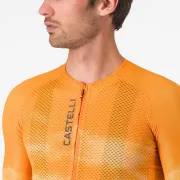 Tricou cu maneca scurta Castelli Climbers A/C, pentru barbati, portocaliu/gri M