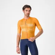Tricou cu maneca scurta Castelli Climbers A/C, pentru barbati, portocaliu/gri XL