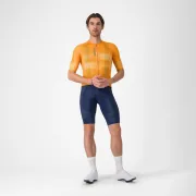 Tricou cu maneca scurta Castelli Climbers A/C, pentru barbati, portocaliu/gri XL