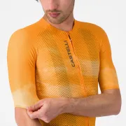 Tricou cu maneca scurta Castelli Climbers A/C, pentru barbati, portocaliu/gri XL