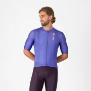Tricou cu maneca scurta Castelli Drittone Logo, pentru barbati, violet/roz giro XXL