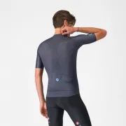 Tricou cu maneca scurta Castelli Entrata Apex, pentru barbati, albastru neon/albastru inchis XXL