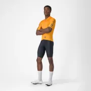 Tricou cu maneca scurta Castelli Entrata Apex, pentru barbati, portocaliu/albastru M
