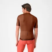 Tricou cu maneca scurta Castelli Espresso 2, pentru barbati, maro inchis XXL