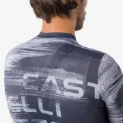 Tricou cu maneca scurta Castelli Stratus Logo, pentru barbati, twilight blue/winter sky XL