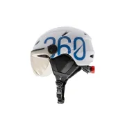 Casca GLOOB Urban cu urechi detasabile Alb-Albastru L