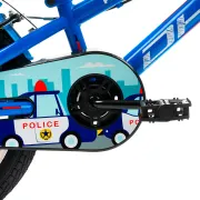 Bicicleta Copii DHS Police - 16 Inch, Albastru, Reambalat