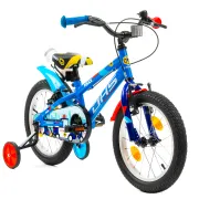 Bicicleta Copii DHS Police - 16 Inch, Albastru, Reambalat