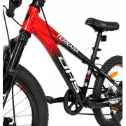 Bicicleta Copii Dhs Terrana 2023, model 2026 - 20 Inch, Rosu-Negru
