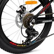 Bicicleta Copii Dhs Terrana 2023, model 2026 - 20 Inch, Rosu-Negru