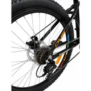 Bicicleta Copii Dhs Terrana 2423B, model 2026 - 24 Inch, Negru-Portocaliu