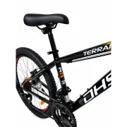 Bicicleta Copii Dhs Terrana 2423B, model 2026 - 24 Inch, Negru-Portocaliu