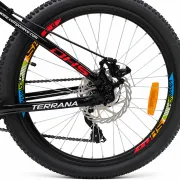 Bicicleta Copii Dhs Terrana 2423B, model 2026 - 24 Inch, Rosu-Negru