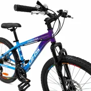 Bicicleta Copii Dhs Terrana 2423B, model 2026 - 24 Inch, Violet-Albastru