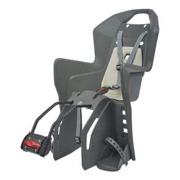 Scaun Bicicleta Copii Polisport Koolah FF - Gri-Crem
