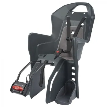 Scaun Bicicleta Copii Polisport Koolah Ff - Gri, 26 - 28 inch (compatibil si e-bike)