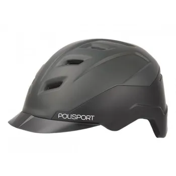 Casca Ciclism Polisport E-City - 58-61 cm, L, Negru