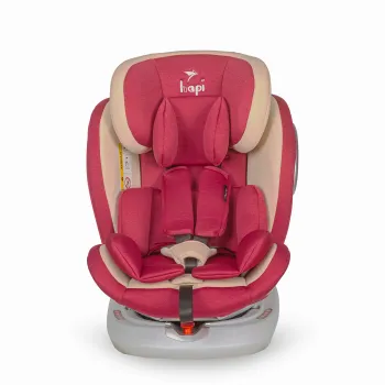 Scaun auto copii rotativ, cu Isofix Hapi Ozy, 0-36 Kg - Rosu
