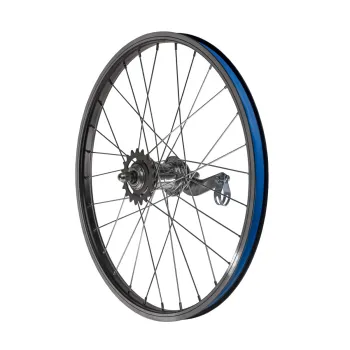 Roata Spate Bicicleta Cerurim LYRA - 20 Inch, 406x21, 28H, butuc Velosteel, Negru