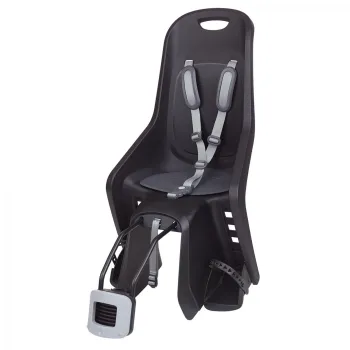Scaun Bicicleta Copii Polisport Bubbly Maxi Plus FF - Negru-Gri