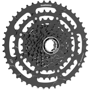 Pinion Bicicleta Shimano Cues, CS-LG400-9, 9 viteze, 11-46T, Negru