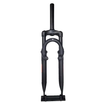 Furca MD-711X 24", gat 1-1/8, lungime gat 170mm, Negru mat-sticker rosu