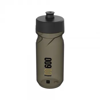 Bidon Apa Polisport S600 Screw-On - 600 ml, Negru Transparent