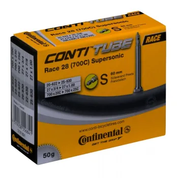 Camera bicicleta Continental Race 28 Supersonic valva Presta S60