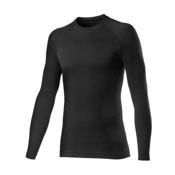 Bluza de corp cu maneca lunga Castelli Seamless Base Layer LS, Negru, S/M