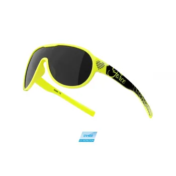 Ochelari Ciclism copii Force Rosie, lady/junior, lentila neagra, fluo/negru