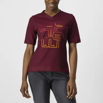 Jersey Castelli Trail Tech W, de dama, Visiniu, S