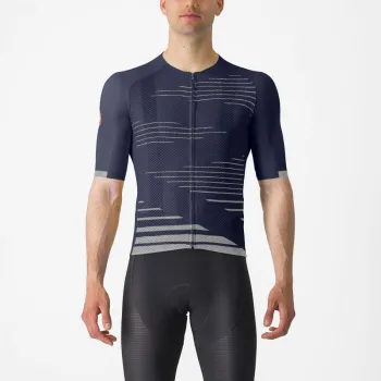 Tricou cu maneca scurta Castelli Climbers 4.0 Indigo/Gri XL