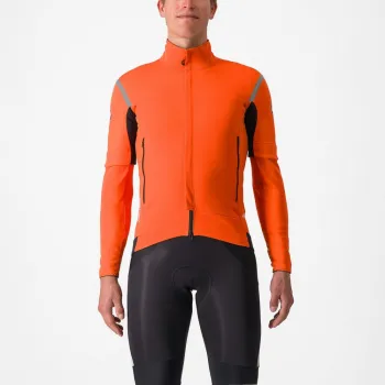 Jacheta cu maneci detasabile Castelli Perfetto RoS 2 Convertible Portocaliu S