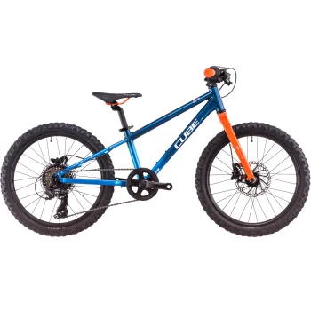 Bicicleta Copii Cube Acid 200 Disc Actionteam 2026 - 20 inch, Albastru-Portocaliu