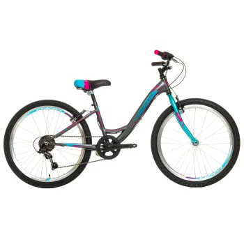 Bicicleta Copii DHS Modesty - 24 Inch, Gri