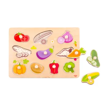 Puzzle legume din lemn Tooky Toy
