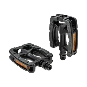 Pedale Marwi SP-822 PP, set, stanga-dreapta, reflectorizante, negru